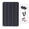 20W ETFE Solar Panel Field Vehicles Emergency Charger WIth 4 Protective Corners Single USB+DC