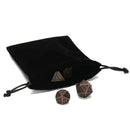 ECUBEE Solid Metal Polyhedral Dice Antique Color Role Playing RPG Gadget 7 Dice Set With Bag