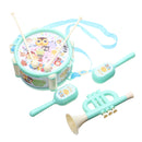 Baby Double-Sided Trumpet Sand Hammer Hand Drums Orff Musical Instruments Educational Toys
