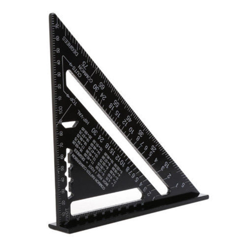 7inch 12inch Triangle Ruler Straight Angle Ruler Measuring Tool Quick Read Square Layout Tool Woodworking Gauge Measure