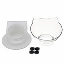1/2 PCS Bowl Oblique Mouth Double Bowl Drinking Food Bowl Neck-protection Pet Bowl