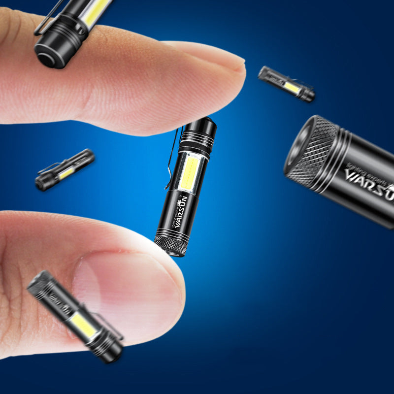 WARSUN Zoom-8 14500 AA EDC Flashlight Mini LED Torch IPX6 Every Day Carry Keychain Light