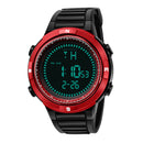 SANDA 360 Digital Watch Men Fashion Silicone Strap Calendar Luminous Display Outdoor Sport Watch
