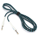 Zebra 3m Guitar Cable Cord for Guitar Mixer Amplifier Blue-Black