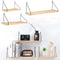 Wall Shelf Wood Iron Hanging Holder Storage Wall Mount Rack Home Display Decorations