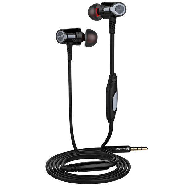 Langsdom EH360 Outdoor Metal Bass In-ear Earphone Headphone for Samsung S8 Note8 Xiaomi MIX2