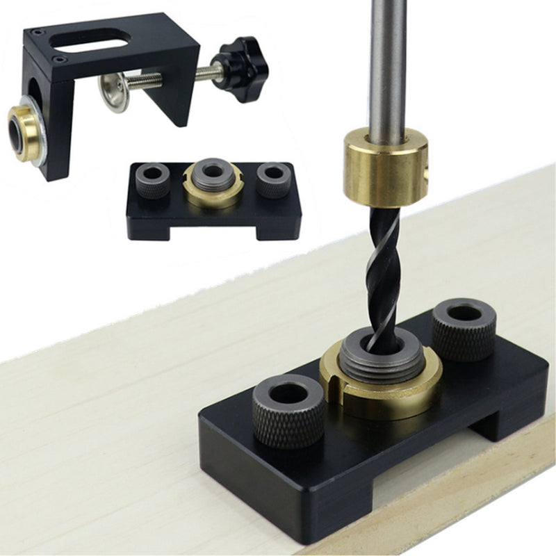 3 in 1 Adjustable Doweling Jig Woodworking Ertical Drill Guide Hole Puncher Tool