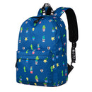 14-15.6 Inch Laptop Backpack Women Waterproof Cute Cactus Printing Book Bag