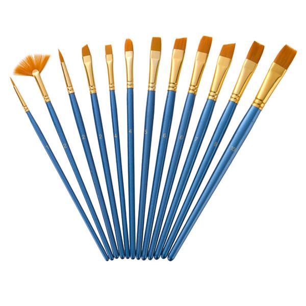 Zhuting TZ-003 12Pcs Nylon Practical Writing Brush With 2 Palettes Suit