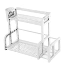 2 Tier Jars Spice Pot Stand Kitchen Holder Chopping Shelf Rack Storage Organizer