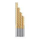 Drillpro 6mm Shank Tungsten Carbide End Mill Titanuim Coated PCB Milling Cutter 22/32/42/52mm