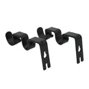 3Pcs/Set Curtain Rod Brackets Heavy Duty Double Rod Holders Durable Metal C