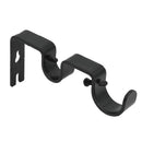 3Pcs/Set Curtain Rod Brackets Heavy Duty Double Rod Holders Durable Metal C