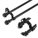3Pcs/Set Curtain Rod Brackets Heavy Duty Double Rod Holders Durable Metal C