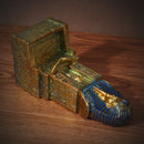 Seraphic Egyptian Pharaoh King Golden Backflow Incense Burner Holder