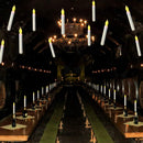 12PCS Flameless LED Cone Candle,Battery Powered Floating Candle Party, WeddiS4Z2