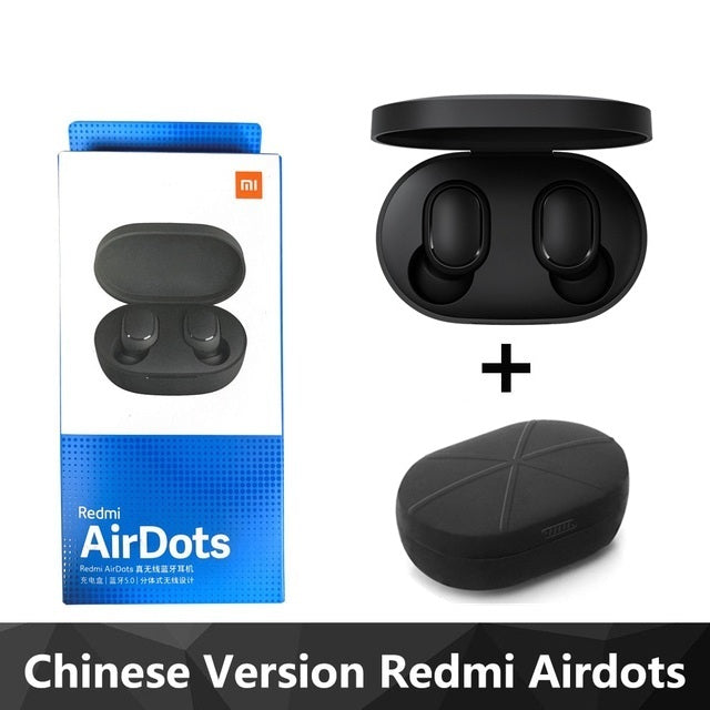 Xiaomi Redmi Airdots TWS bluetooth 5.0 Earphone DSP Noise Cancelling Auto Pairing Bilateral Call Stereo Headphones