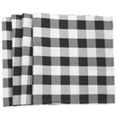 18InchX13Inch Plaid Checkered Placemats,Black & White Checker, Quality Dura