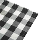 18InchX13Inch Plaid Checkered Placemats,Black & White Checker, Quality Dura