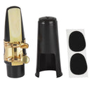6Pcs Alto Sax Saxophone Mouthpiece Plastic with Cap Metal Buckle Reed Mouth G1B2