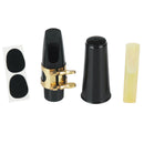 6Pcs Alto Sax Saxophone Mouthpiece Plastic with Cap Metal Buckle Reed Mouth G1B2