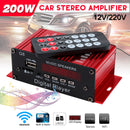 Mini Car Amplifier 2 Channel HIFI Audio Power Amplifier Bluetooth Stereo Ca
