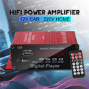 Mini Car Amplifier 2 Channel HIFI Audio Power Amplifier Bluetooth Stereo Ca