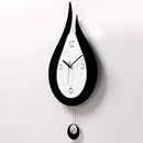 Water Droplets Swing Wall Clock Modern Design Nordic Style Living Room Wall