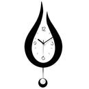 Water Droplets Swing Wall Clock Modern Design Nordic Style Living Room Wall