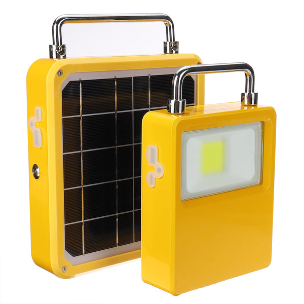 Rechargeable Solar LED COB Light Solar Power Bank USB Phone Battery Charger