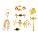 8 Pcs/ Set Anime Pendant Necklace Set Fashion Necklace Pendant Keychain DIY Jewelry Kits