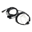 Two-Way Wireless Walkie-Talkie 2Pin 1 X Flexible Throat Microphone Micropho