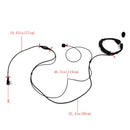 Two-Way Wireless Walkie-Talkie 2Pin 1 X Flexible Throat Microphone Micropho