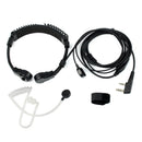Two-Way Wireless Walkie-Talkie 2Pin 1 X Flexible Throat Microphone Micropho