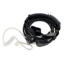 Two-Way Wireless Walkie-Talkie 2Pin 1 X Flexible Throat Microphone Micropho