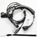 Two-Way Wireless Walkie-Talkie 2Pin 1 X Flexible Throat Microphone Micropho