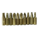 11Pcs Screwdriver Bit Set Holder Pro Electric Grade PH Slotted PZ Torx Repa D2Z7