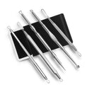 Y.F.M5Pcs Antibacterial Blackhead Acne Removal Needle Portable Facial Tools Face Pimple Extractor Blackhead Remover Set With Mirror