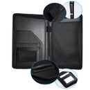 A5 PU Leather Office Organizer Portfolio Padfolio Folder for Business IPad/ P6R4