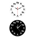 Modern Design Chemical Elements Periodic Acrylic Wall Clock Science Chemica