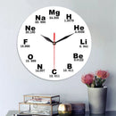 Modern Design Chemical Elements Periodic Acrylic Wall Clock Science Chemica