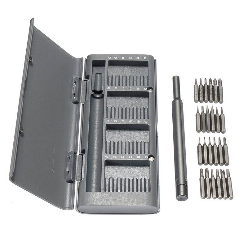 25 In 1 Precision Screwdriver Magnetic Screwdriver Set Repair Alloy Case Electronics Repair Tool Kit