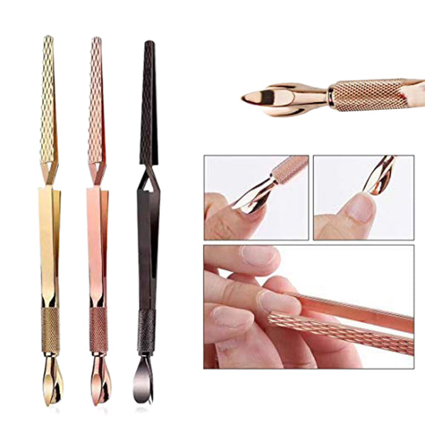 3 Way Magic Multi-Functional Manicure Pedicure C-Curve Pinching Tool Cuticl J3M7