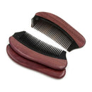 Natural Sandalwood Hair Comb - No Static Wooden Fine Tooth purple Buffalo H S2O2