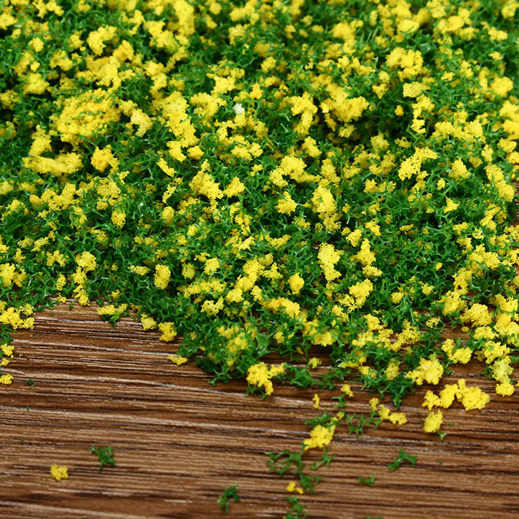DIY Handmade Building Model Material Grass Tree Sponge Powder Green Yellow Mixture Pollen