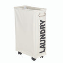 Folding Dirty Clothes Baskets With Wheels Organizer Home Storage Laundry Hamper