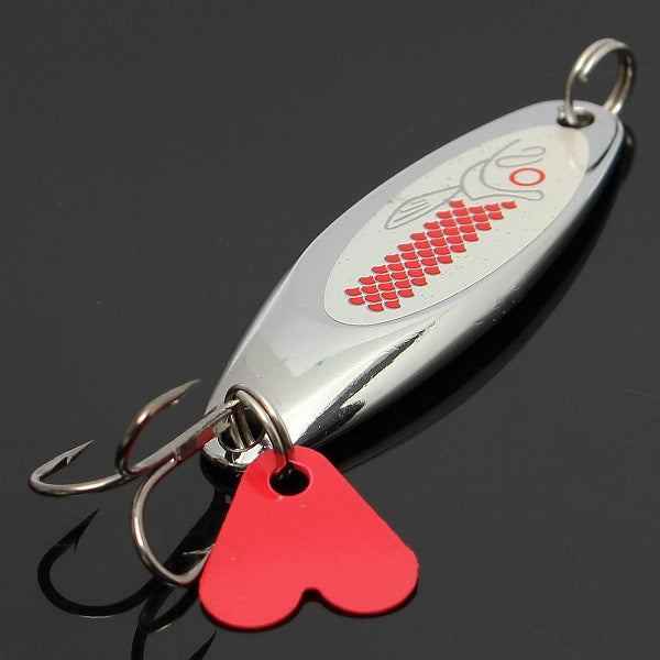 ZANLURE 1pcs Metal Minnow Fishing Lures Bass Crankbaits Spoon Crankbaits Tackle Hook