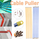 10pcs L58cm D4mm Electrician Puller Wire Fiberglass Cable Wire Duct Rod Threader Pull Kit