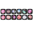 12 Color Natural Texture Powder Creamy Mix Gel Glitte Eyeshadow,Sequins Dia