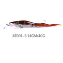 ZANLURE Skirted Squid Lure 1pcs 14cm/40g  Hard Body Trolling Tuna Fishing Lure